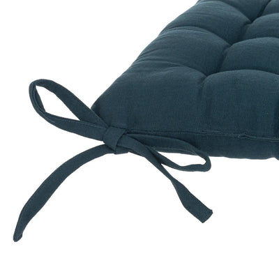 Cojín Para Silla (Azúl) De Algodón