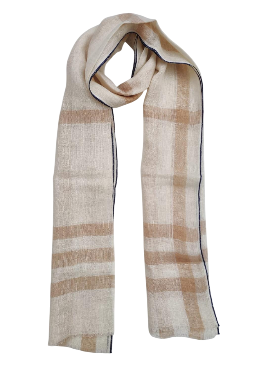 Bufanda (Beige Nevy) De Lino