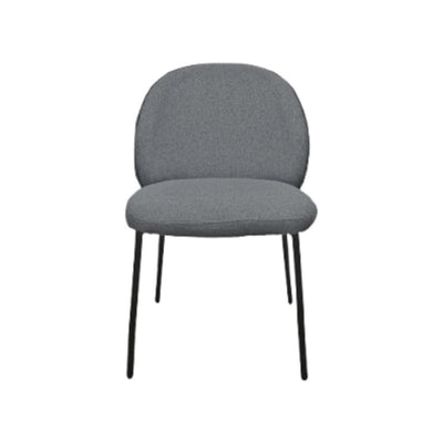 Silla De Comedor Tapiz (Gris Oscuro) Patas De Metal