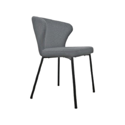 Silla De Comedor Tapiz (Gris Oscuro) Patas De Metal