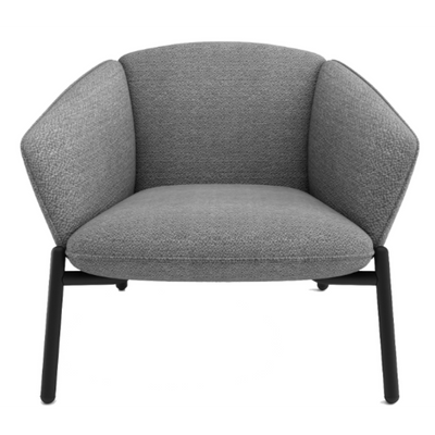 Sillón 1Cp Tapizado (Gris Oscuro) Estructura De Madera