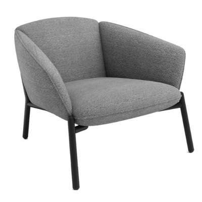 Sillón 1Cp Tapizado (Gris Oscuro) Estructura De Madera