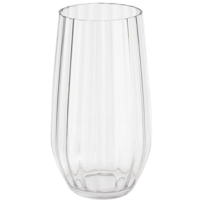 Vaso (Transparente) Estriado 470 Mltrs De Acrílico