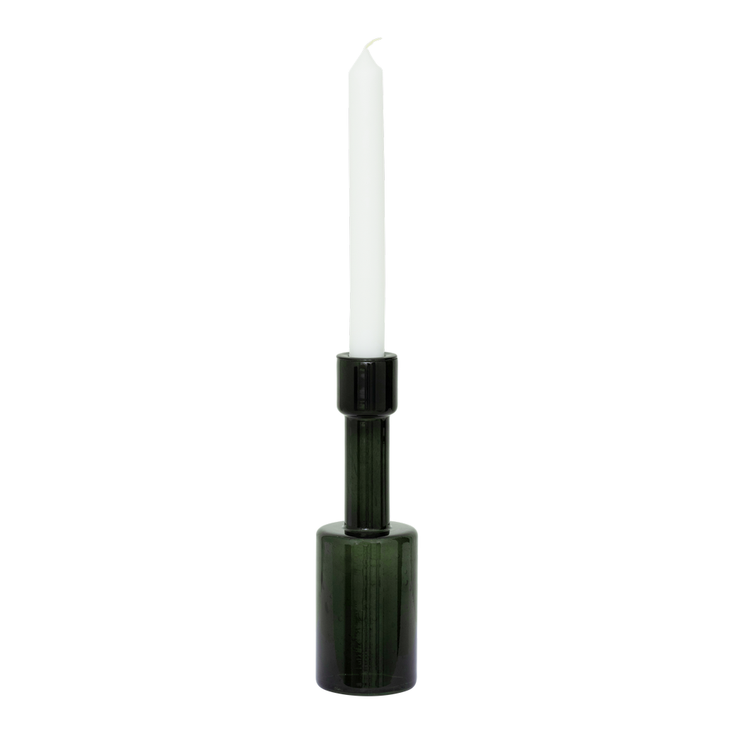 Portavela (Verde) De Vidrio