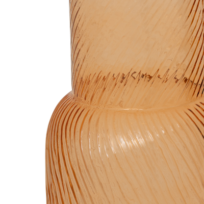 Florero Decorativo Oval (Beige) De Vidrio