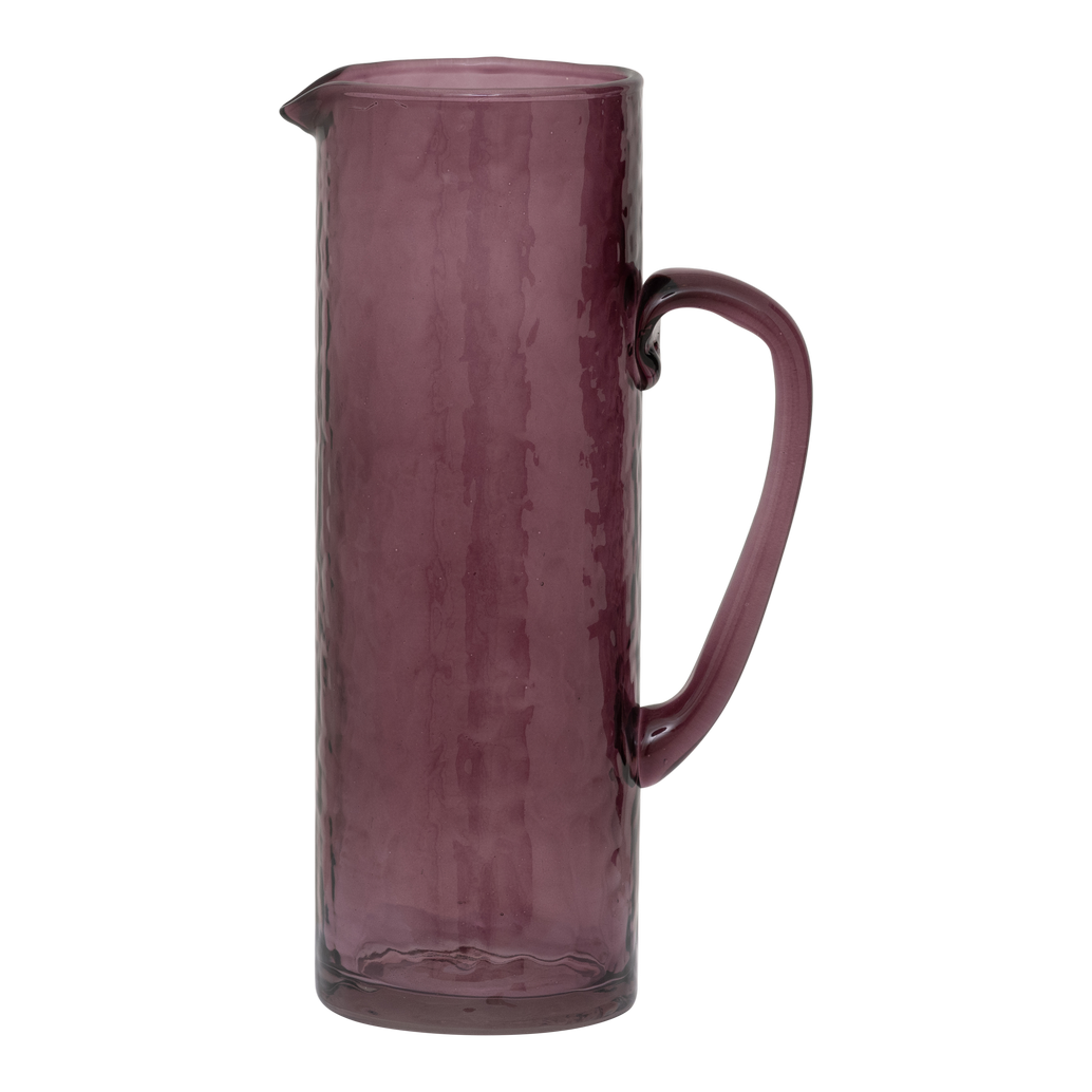 Jarra Con Asa (Morada) De Vidrio