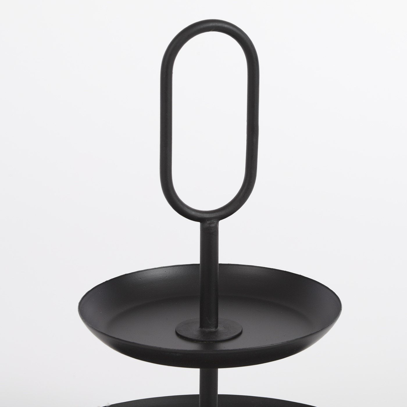 Bandejas 2 Niveles Mediano (Negro) De Metal