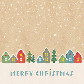 Set X 20 Servilletas (Merry Christmas Stars) De Papel