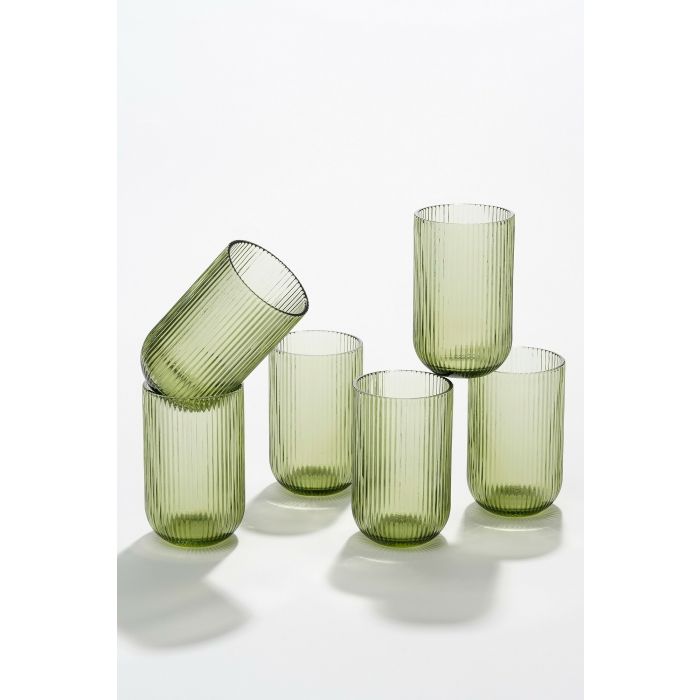 Vaso (Verde) 400 Mltrs De Vidrio