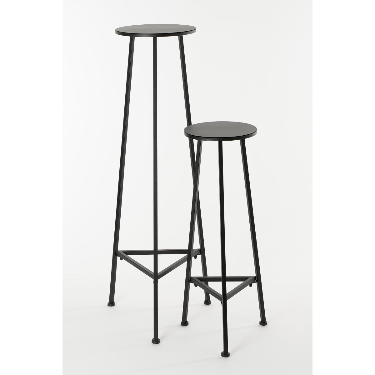 Soporte Para Macetas (Negro) 80 Cm Estructura De Metal