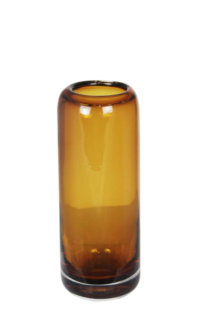 Florero Cónico (Ámbar) 32Cm De Vidrio