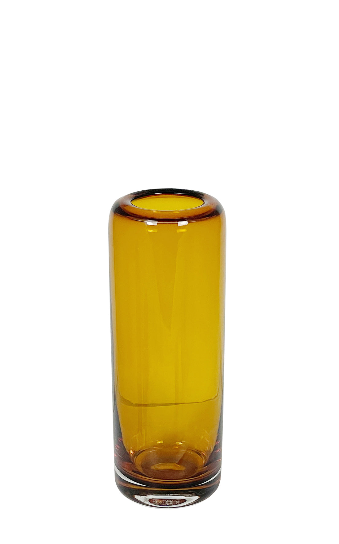Florero Cónico (Ámbar) 25Cm De Vidrio