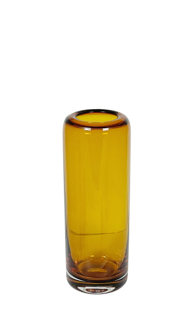 Florero Cónico (Ámbar) 25Cm De Vidrio