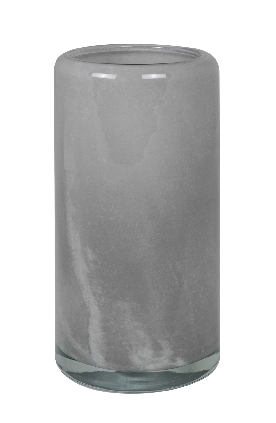 Florero Cónico (Gris) De Vidrio