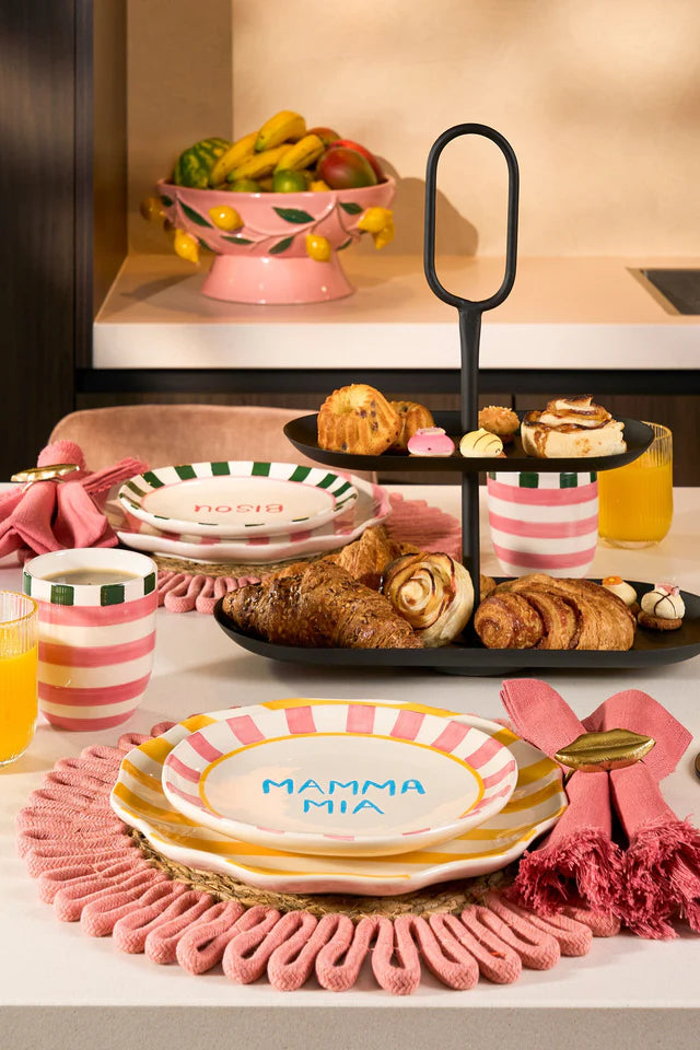 Bandejas 2 Niveles Angosto (Negro) De Metal