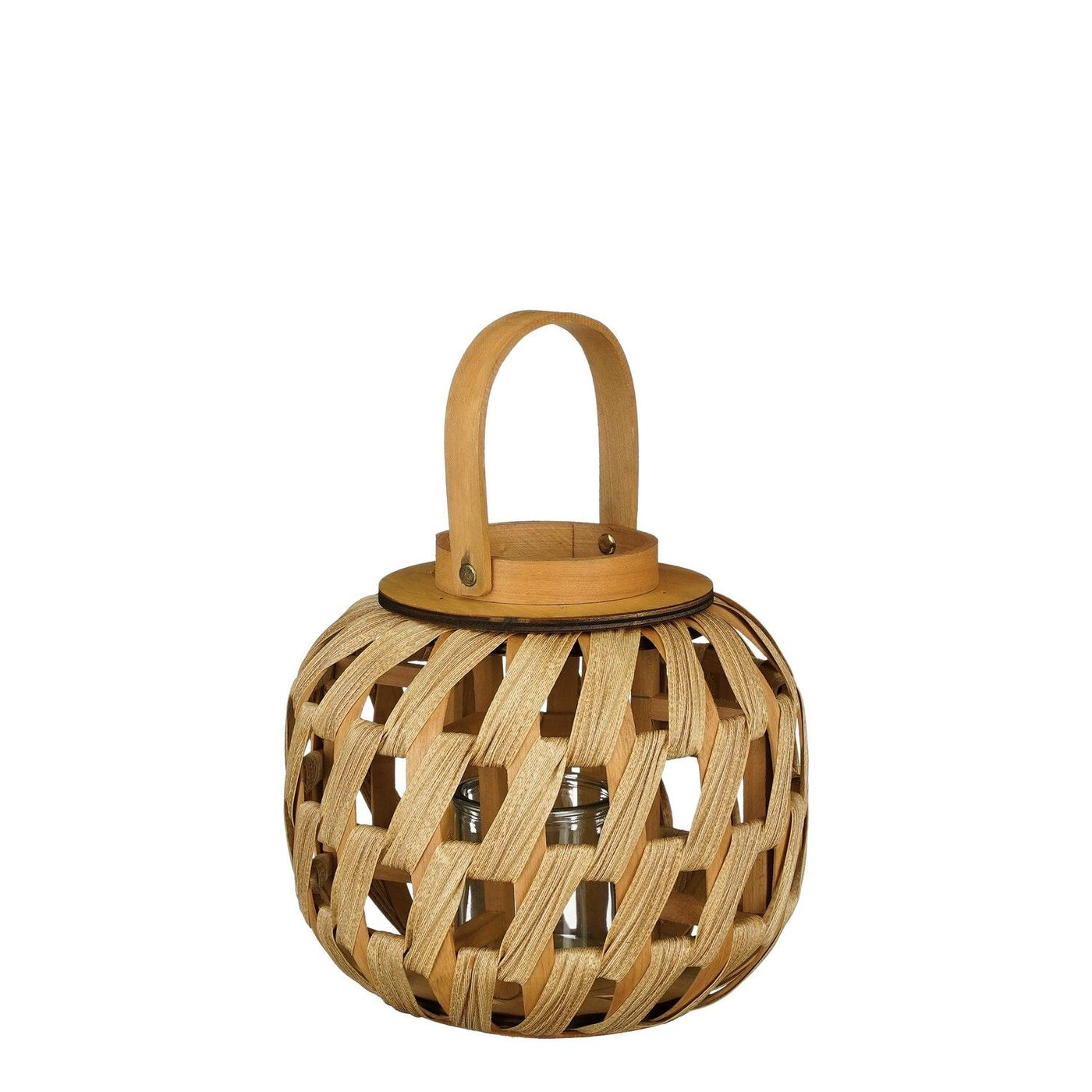 Linterna Porta Vela Para Interiores Estructura De Madera