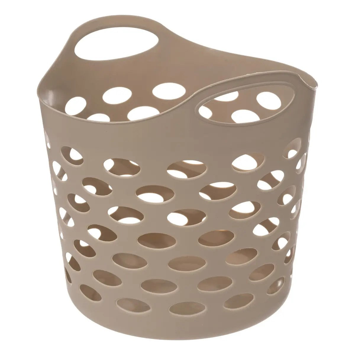 Cesta Organizadora (Beige) Flexible Con Asas De Plástico