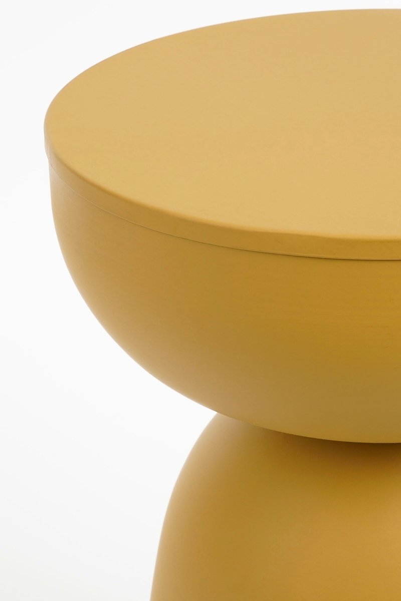 Mesa Lateral (Naranja) De Metal