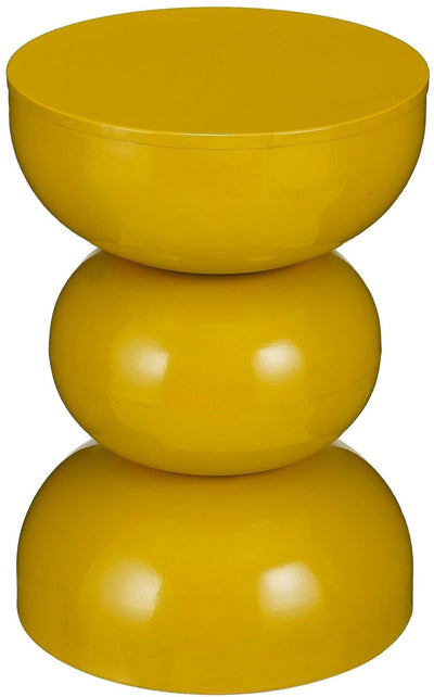 Mesa Lateral (Amarillo) De Metal