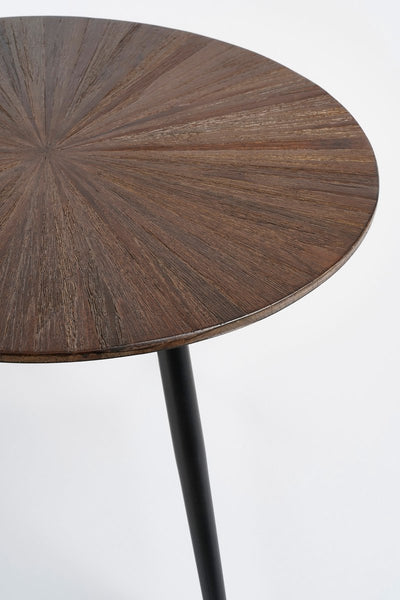 Set X 2 Mesas Centrales Top Redondo (Marrón)  De Madera