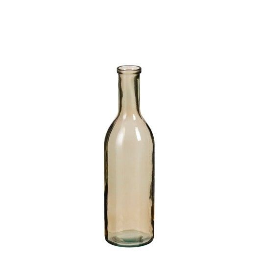 Botella Decorativa (Beige) De Vidrio