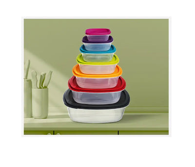Set de 7 Tapers (Colores) Tamaños Diversos De Plástico