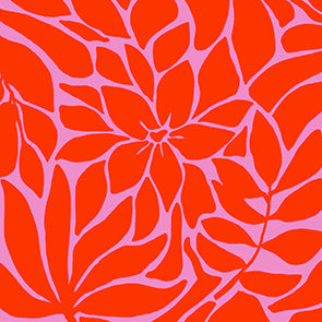 Set X 20 Servilletas (Flor Hoja Roja) De Papel