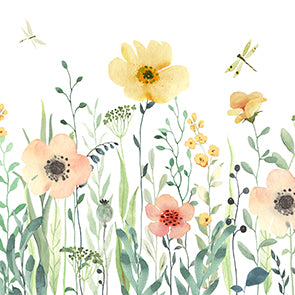 Set X 20 Servilletas (Flores Jardín) De Papel