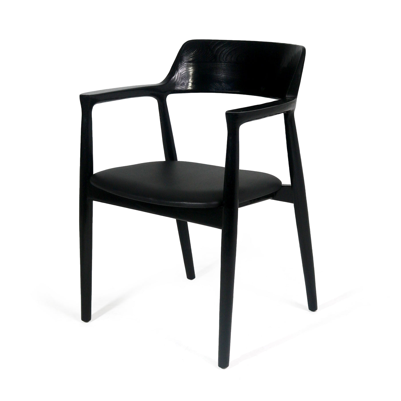 Silla Decorativa (Negro) Con Estructura De Madera