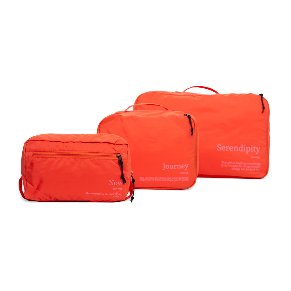 Neceser Para Viaje Color Naranja De Poliéster