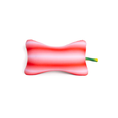 Cojín Para Playa (Rojo) Diseño Rayas De Poliéster