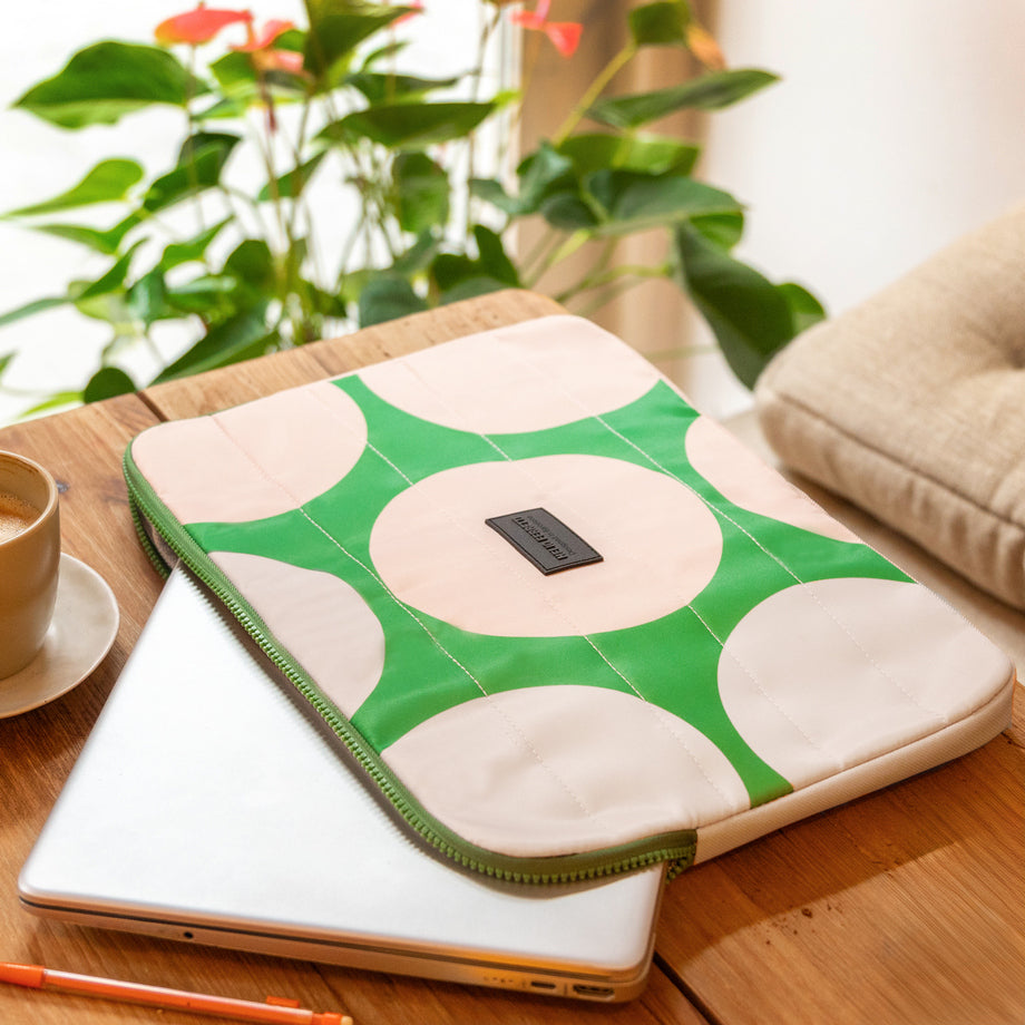 Funda Para Laptop Modelo (Verde Limón) De Poliéster