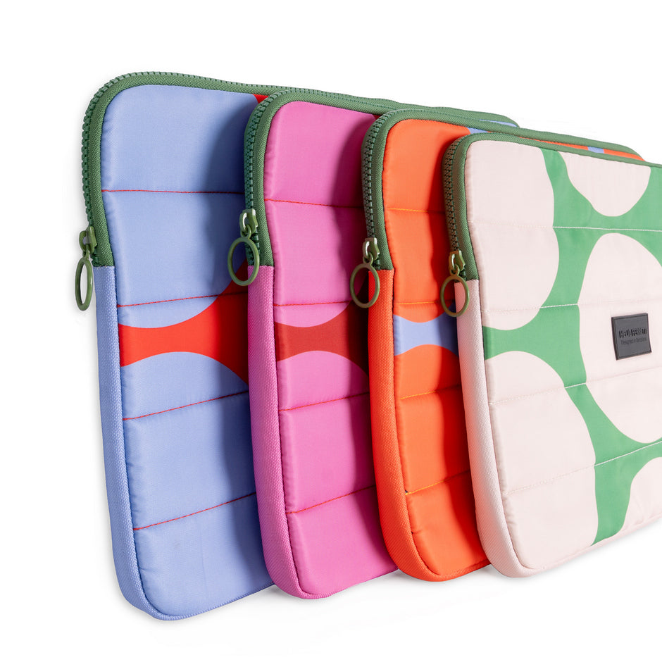 Funda Para Laptop Modelo (Cielo Naranja) De Poliéster