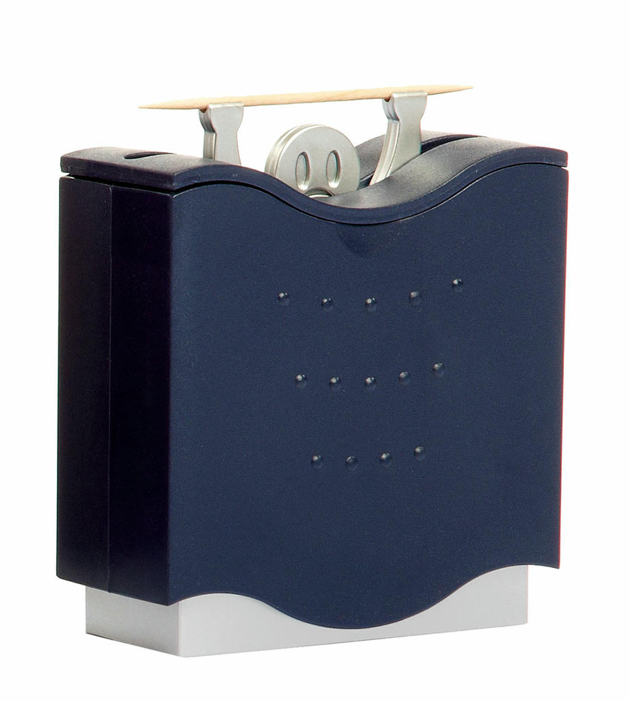 Porta Palillos Mondadientes (Negro) De Plástico