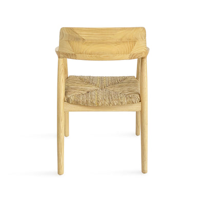 Silla De Comedor (Natural) Asiento Trenzado Estructura De Madera