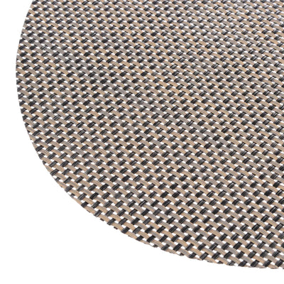 Individual Ovalado (Puntos Negros) De Nylon