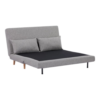 Sofá Cama 2Cps Tapizado (Gris) Con Estructura De Metal