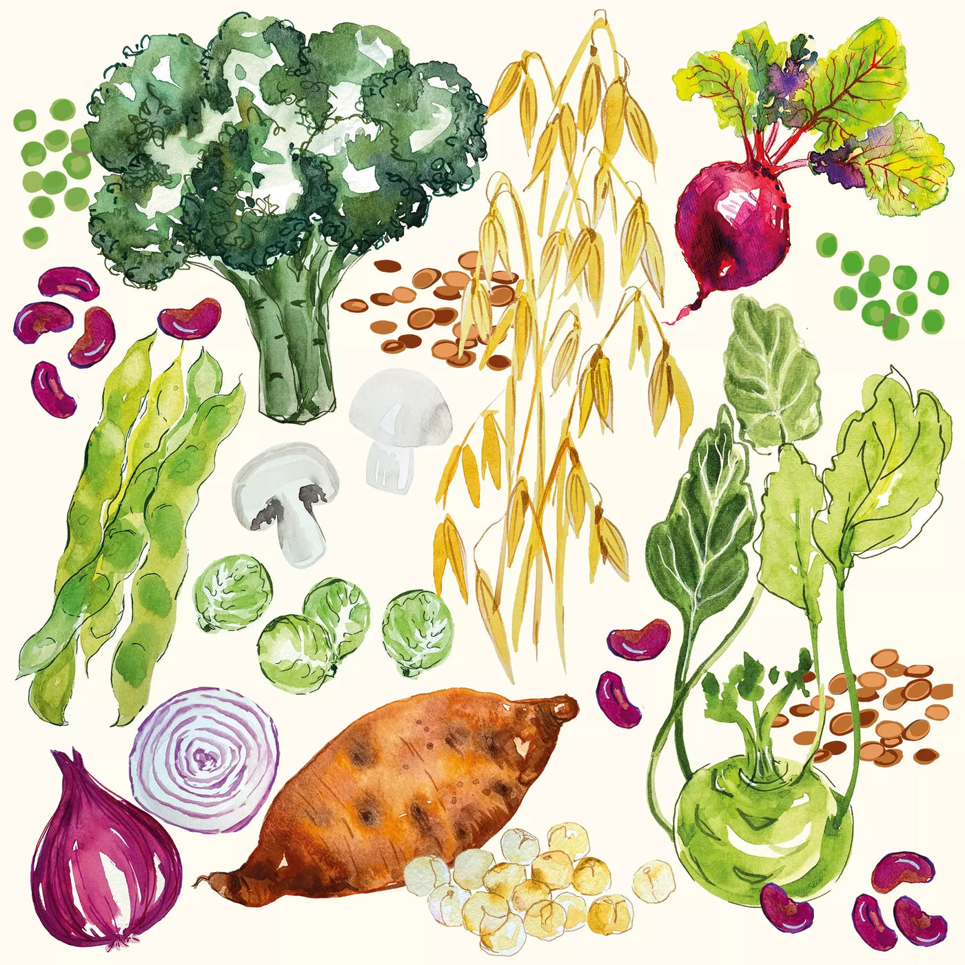Set X 20 Servilletas (Veggies) De Papel