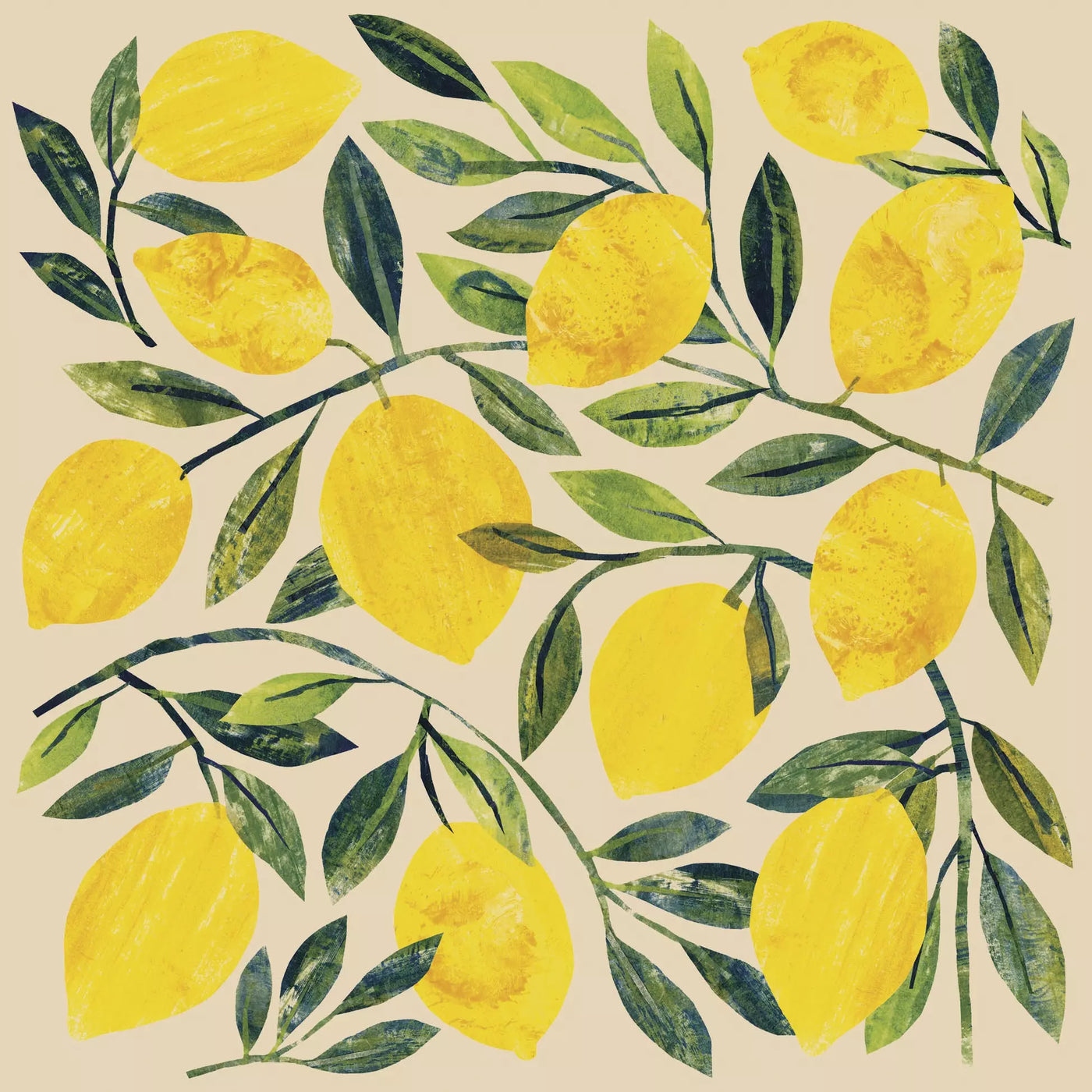 Set X 20 Servilletas (Limones) De Papel