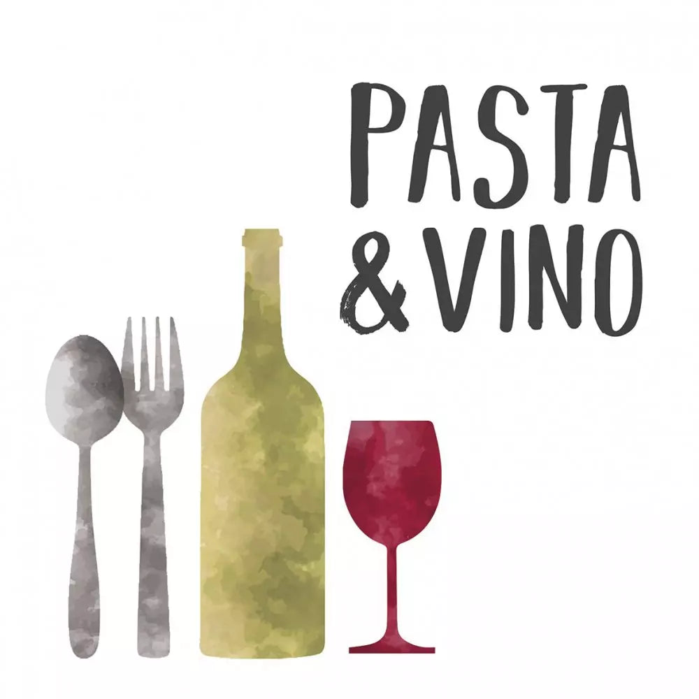 Set X 20 Servilletas (Pasta And Vino) De Papel