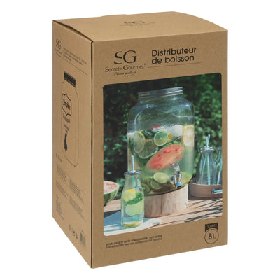 Dispensador De Agua (Transparente) 8 Lt De Vidrio