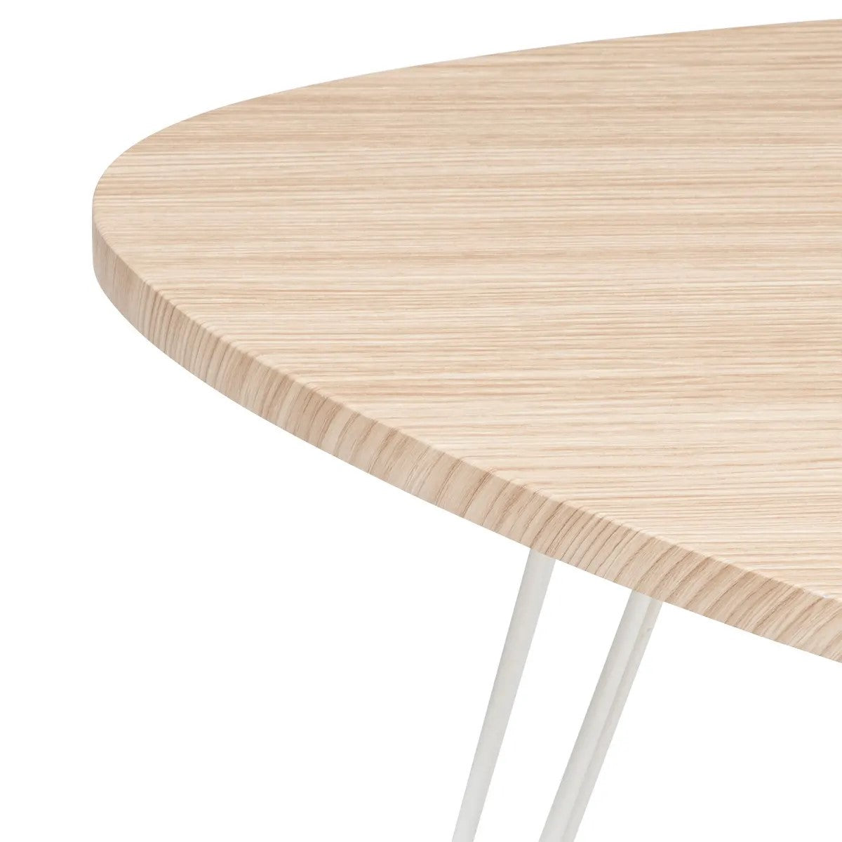 Mesa De Centro 69 X 60 Cm Tablero De Madera Estructura (Blanco) De Metal