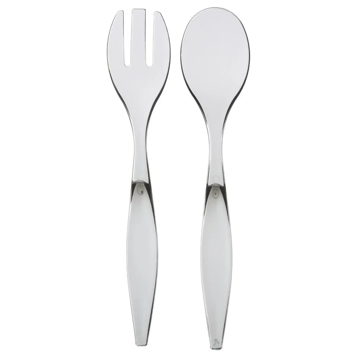 Set de 2 Cubiertos Para Servir Ensalada Mango (Negro) De Plástico