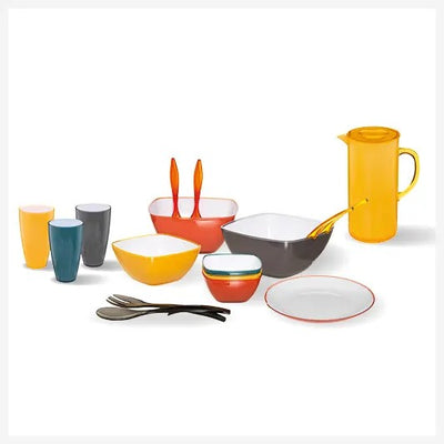 Set de 2 Cubiertos Para Servir Ensalada Mango (Negro) De Plástico