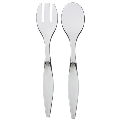 Set de 2 Cubiertos Para Servir Ensalada Mango (Negro) De Plástico