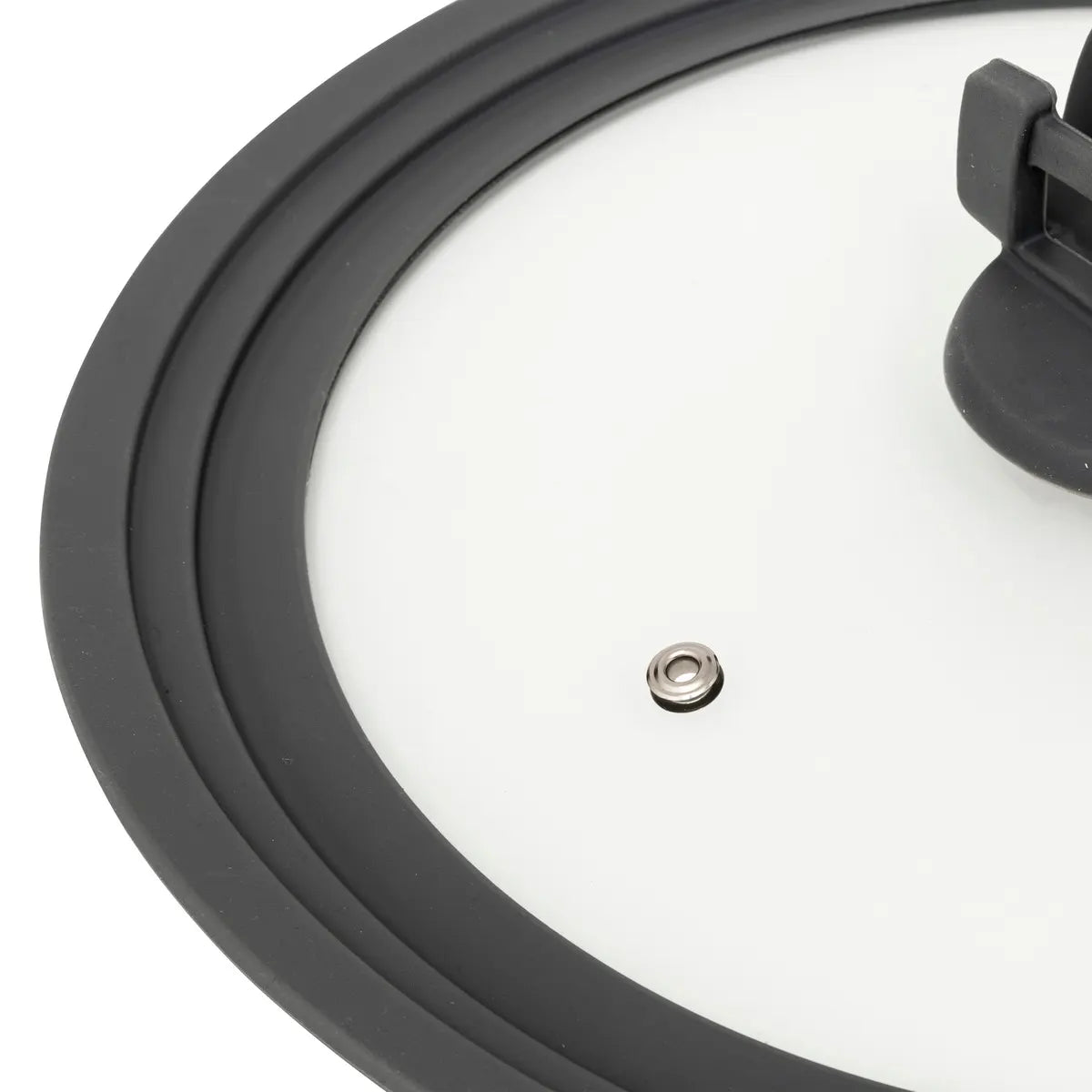 Tapa Universal 26/28/30 Cm (Negro) De Vidrio