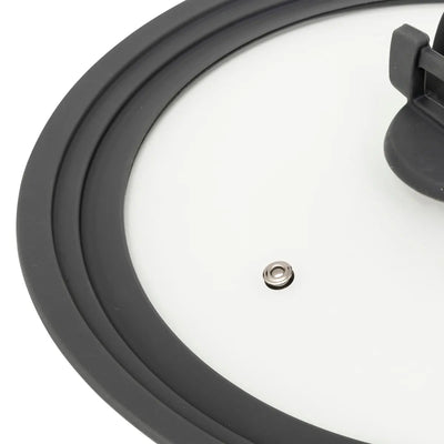 Tapa Universal 26/28/30 Cm (Negro) De Vidrio