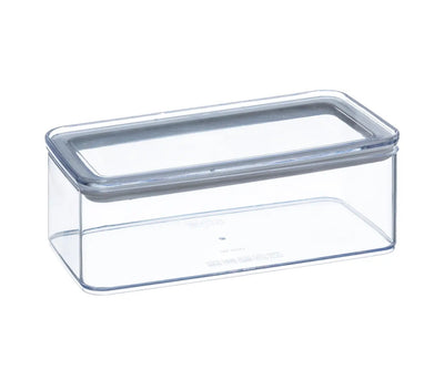 Caja Organizadora Rectangular Con Tapa 1000 Ml (Transparente) De Plástico