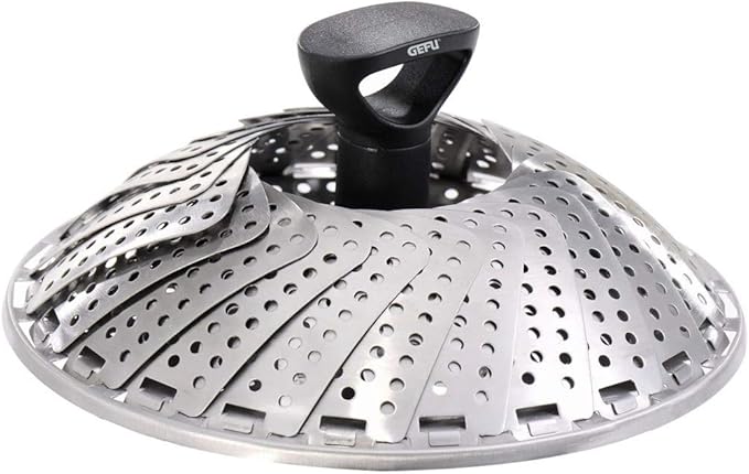 Vaporera Redonda Plegable De Acero