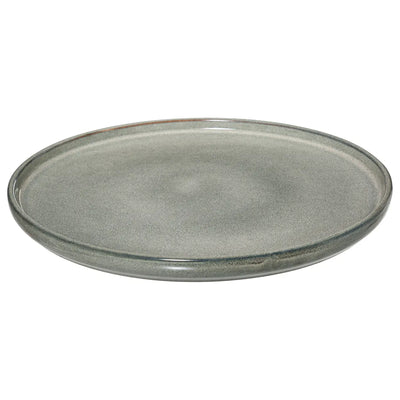 Plato Redondo Para Servir (Verde) De Cerámica